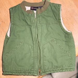 Boys Army Green Vest